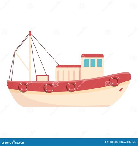 Imagenes De Un Barco Animado Pequeno Barco De Dibujos Animados Vector