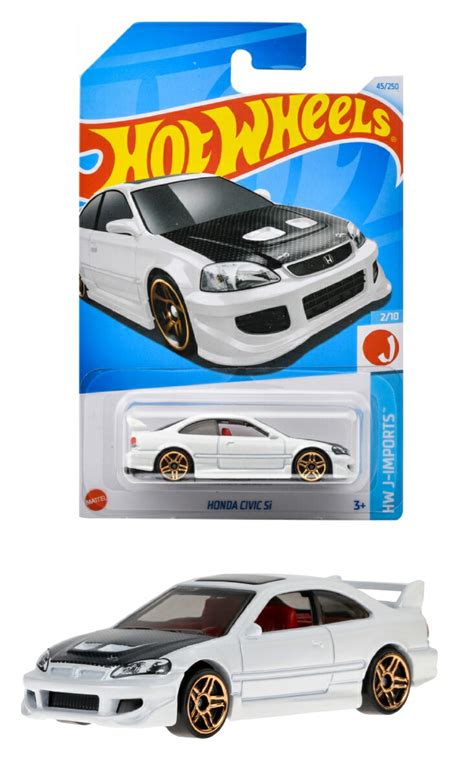 楽天ブックス ホットウィール Hot Wheels ベーシックカー ホンダ シビック Si 乗り物おもちゃ ミニカー 歳から ホワイト HXR 玩具