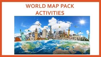 WORLD MAP PACK - ACTIVITIES by TEACH NOUHY | TPT