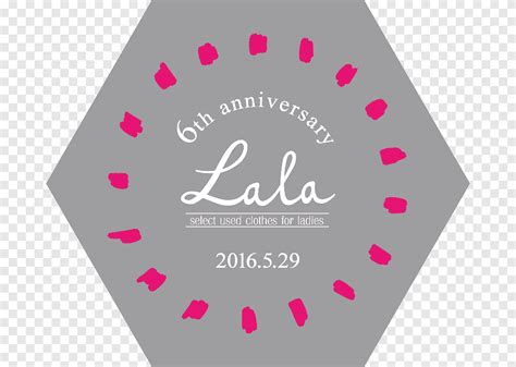 Logo Brand Pink M Font 6th Anniversary Love Text Png PNGEgg