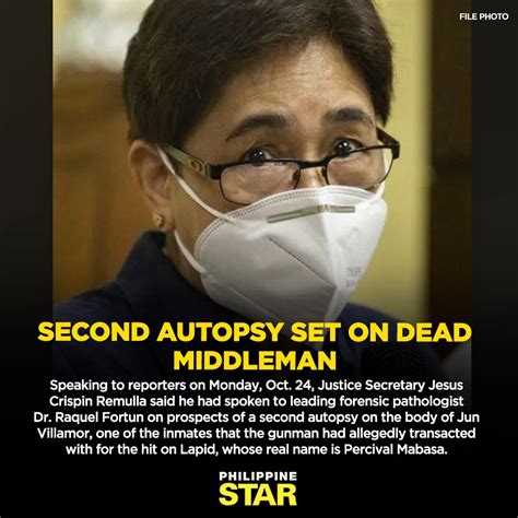 The Philippine Star On Twitter Forensic Pathologist Dr Raquel Fortun