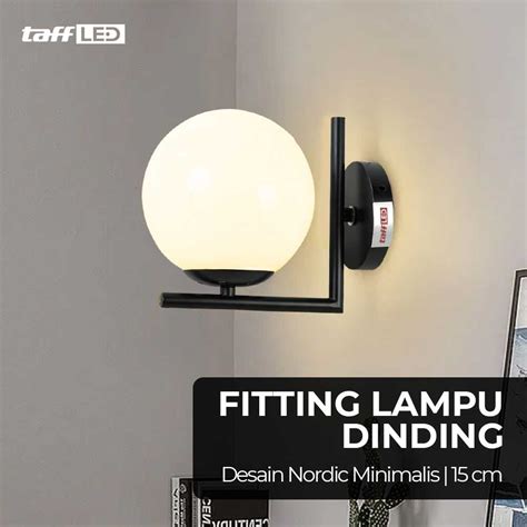 Jual TaffLED Fitting Lampu Dinding Wall Lamp Nordic Diameter 15