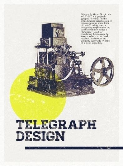 Telegraph Design Poster