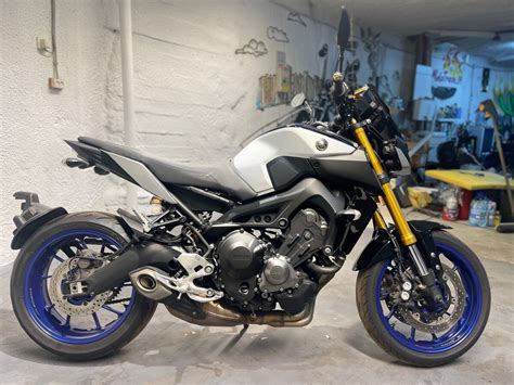 Купить б у Yamaha MT 09 FZ 09 инжектор 6 передач в Москве синий naked bike 2018 года на Авто