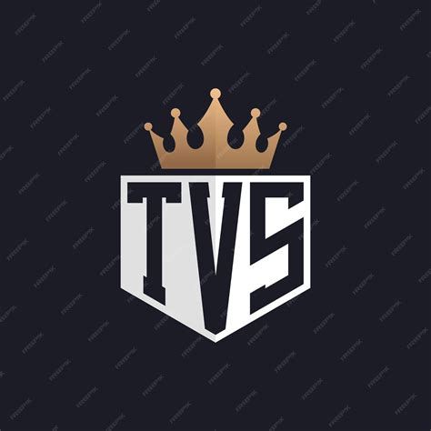 Premium Vector | Luxury TVS Logo with Crown Elegant Initials TVS Letter