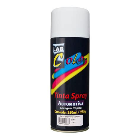 Tinta Spray Labcolor Automotiva Secagem Rápida Branco Geada 350 Ml