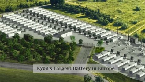 Kyon S Largest Battery In Europe