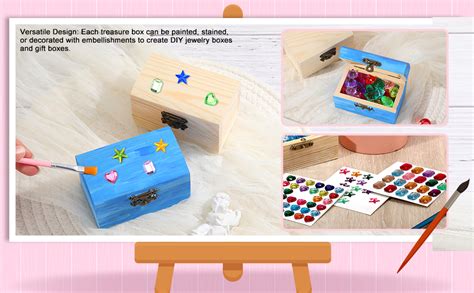 Amazon Roowest 24 Pcs Small Wooden Boxes For Crafts Unfinished