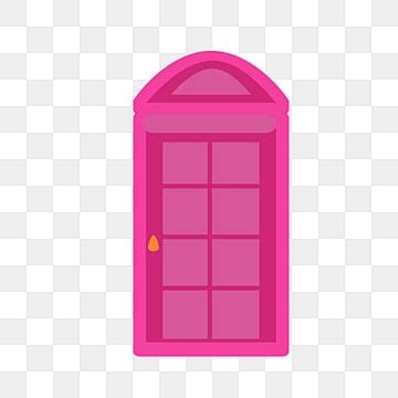 Pink Door Vector Hd PNG Images, Pink Door, Door Clipart, London ...