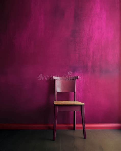 A Plain Magenta Wall With A Faint And Faded But Still Visible Id