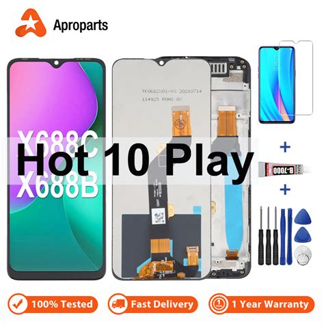 Màn Hình Cảm Ứng LCD Kèm Khung Thay Thế Dành Cho Infinix Hot 10 Play