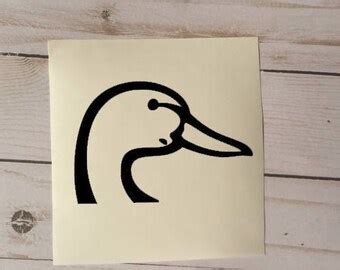 Duck head decal | Etsy