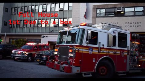 Fdny Engine Truck And Battalion Responding First Due To A