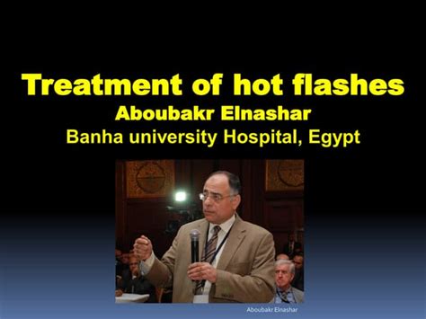 Treatment of hot flushes | PPT