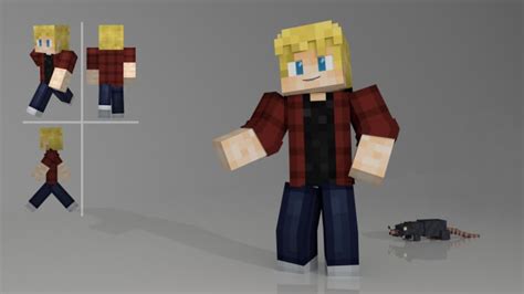 Make Minecraft Skin Render For You By Darkflowerlp Fiverr