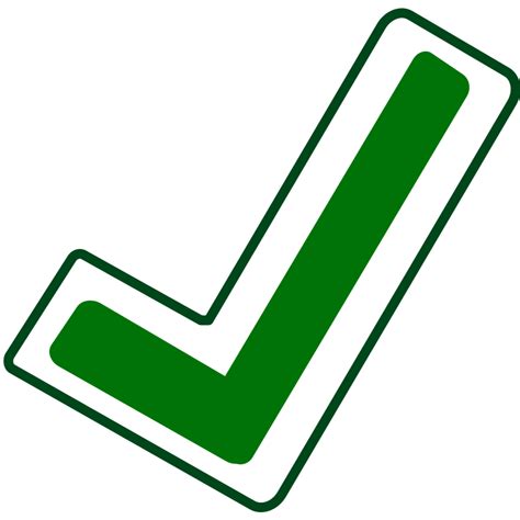 Imagenes Sin Copyright Icono De Marca De Verificación Verde