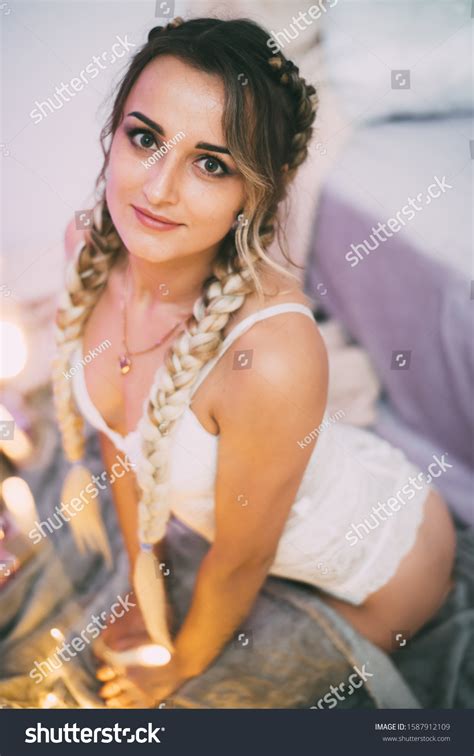 Sexy Girl Lingerie Two Pigtails On Stock Photo Shutterstock