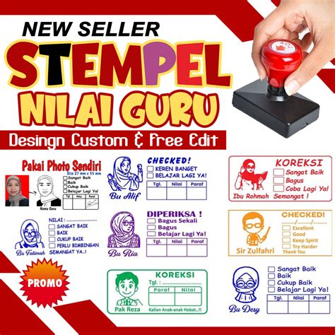 Jual Stempel Guru Stempel Nilai Penilaian Koreksi Checked