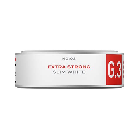 General G 3 Extra Strong Slim White Portion Snusmarkt Ch