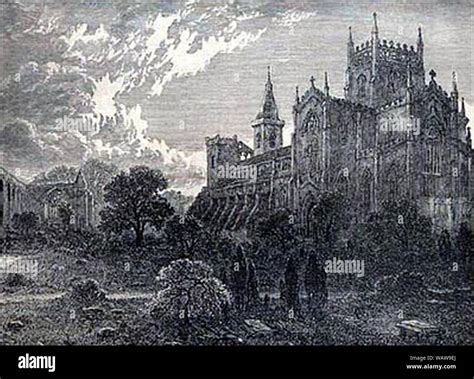 Dunfermline Abbey 1902 Stock Photo - Alamy