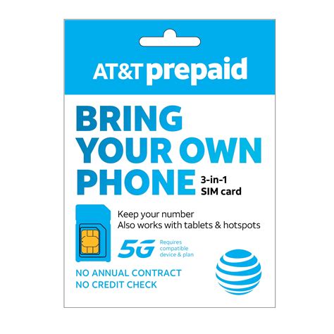 AT&T Prepaid Sim Kit 3-in-1 SIM - Walmart.com