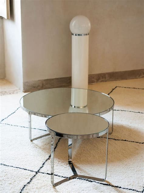 Set Of Tacchini Cage Side And Mirror Coffee Table By Gordon Guillaumier