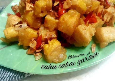 Resep Tahu Cabai Garam Oleh Kristin Setiawati Cookpad