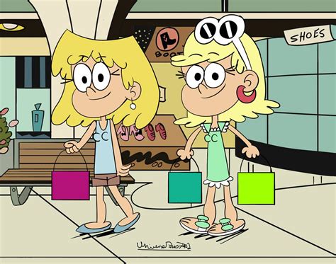 Lori And Leni Shopping By Universepines7102 On Deviantart Loud House Characters Lori