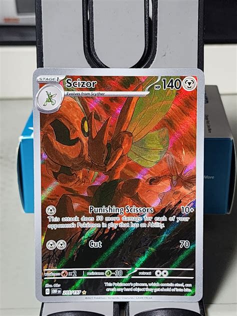 Pokemon Card Tcg Scizor Illustration Rare Obsidian Flames On Carousell