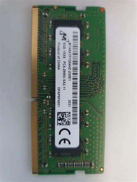 Micron So Dimm Gb Ddr Arbeitsspeicher Mta Atf G Hz G E