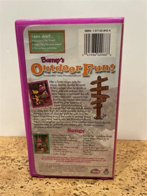 Barneys Outdoor Fun Vhs Tested Works Picclick Ca