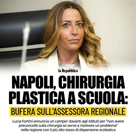 Rossano Sasso on Twitter Incentivare la chirurgia plastica a scuola è