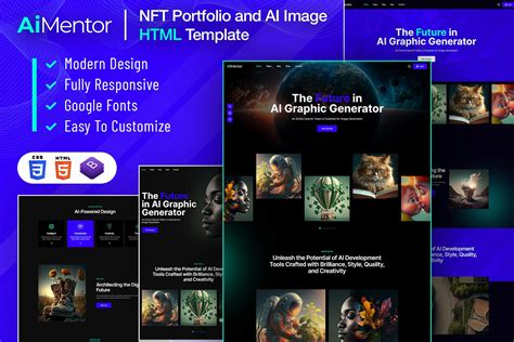 AI Mentor - AI Image Generator HTML Template