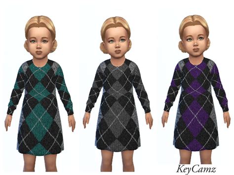 The Sims Resource Keycamz Toddler Sweater Dress 1230 Tsp Needed