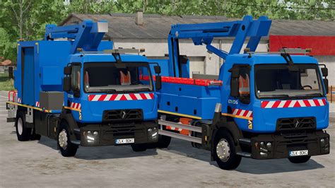 Camions Renault D Avec Plateforme V Fs Mod Farming