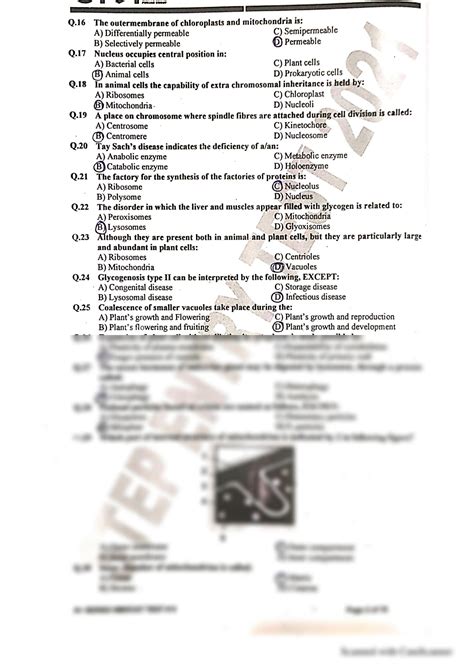 Solution Biology Cell Structure Function Questions With Answers Notes