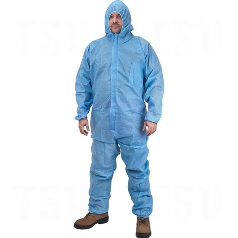 Premium Polypropylene Coveralls Polypropylene 2x Large Blue