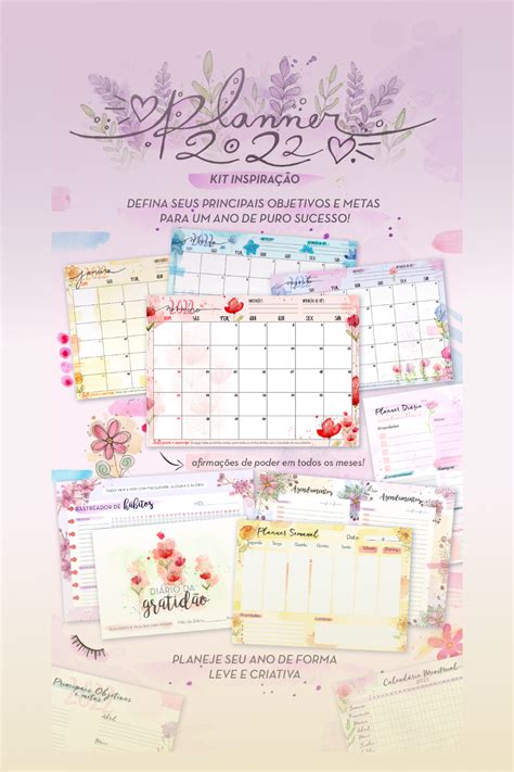 Planner 2022 Para Baixar Planner Planner Free Planner Semanal Para