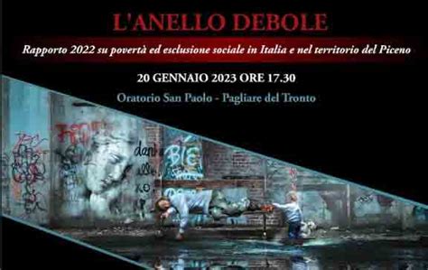 LAnello debole rapporto sulle povertà ed esclusione sociale in Italia