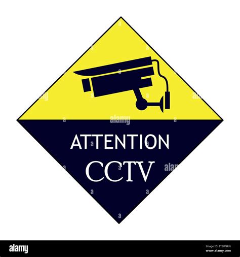 Cctv In Operation Board Attention Cctv In Operation Board Drawing By