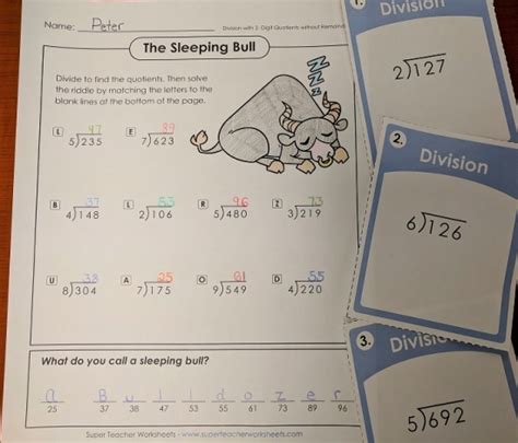 Fun Long Division Worksheets