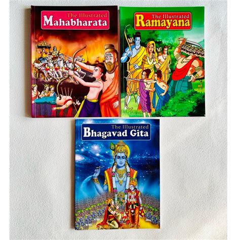 illustrated bhagavad gita illustrated mahabharata illustrated