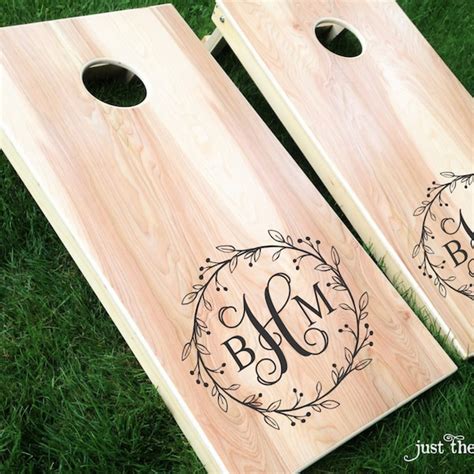 Monogram Cornhole Etsy