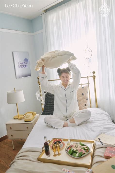 Lee Chae Yeon Spends The Day Comfortable In Bed In The New Concept Photos For Over The Moon