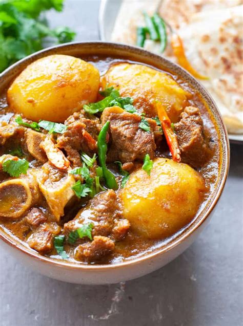 Lamb And Potato Curry Aloo Gosht Recipe Curry Recipes Lamb Curry