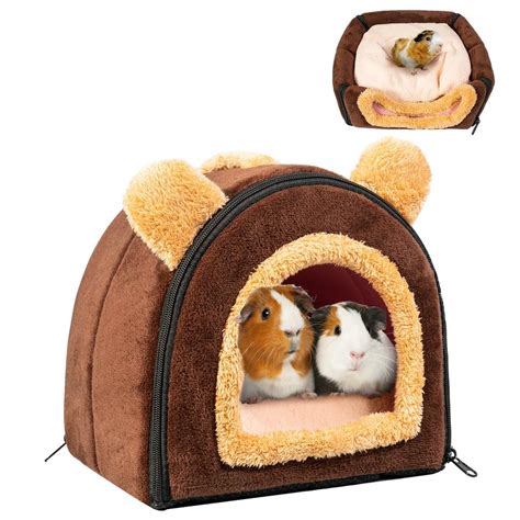 Pet Soft Guinea Pig Bed Rabbit Bed Cozy Guinea Pig Hideout House Bunny ...