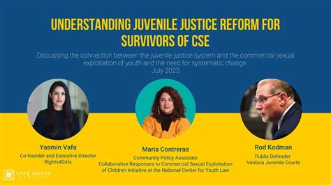 Understanding Juvenile Justice Reform For Survivors Of Cse Youtube