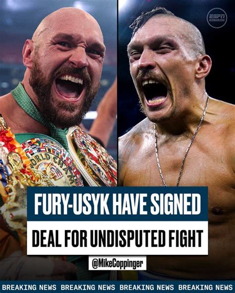 Fury Vs Usyk The Undisputed Heavyweight Showdown Set For Late