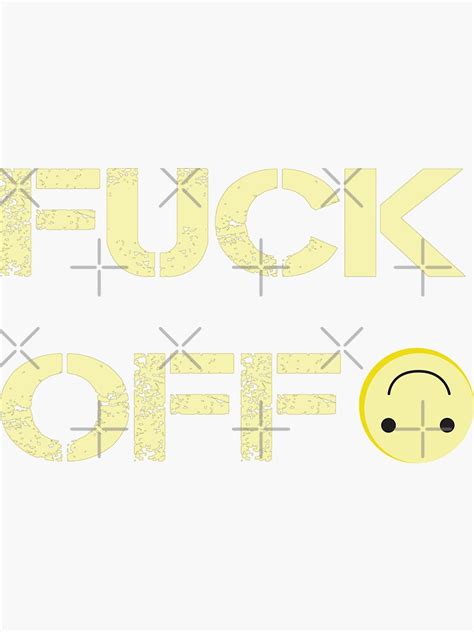 Fuck Off Emoji Sticker For Sale By Misskholeta Redbubble