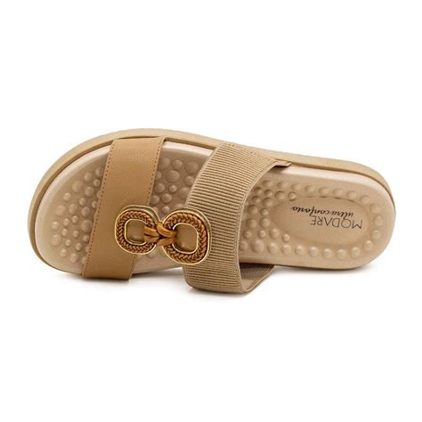 Chinelo Modare Ultra Conforto Feminino 7178 107 Bege Bege